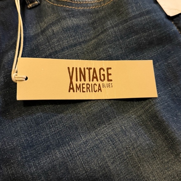 Vintage America Deep Indigo Straight Leg Jeans Size 12/31 - Picture 8 of 11